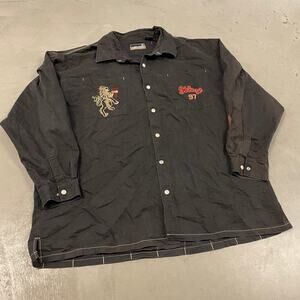 Vintage Y2K Johnny blaze button up t-shirt